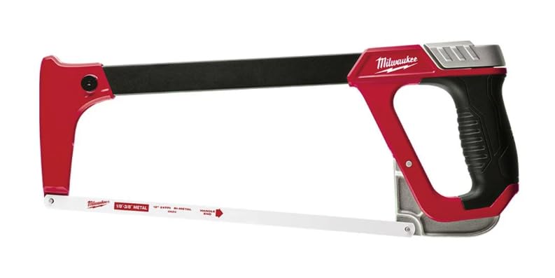 Milwaukee 12in high tension hacksaw frame for durable, precise flush cuts.