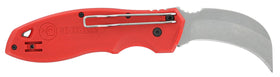 Milwaukee hawk bill knife with belt clip for secure pocket carry on job sites