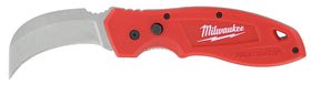 Milwaukee 48-22-1985 hawk bill knife open for quick cutting on site