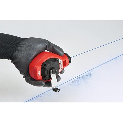 Milwaukee 48-22-3992 100ft blue chalk line offers high visibility.