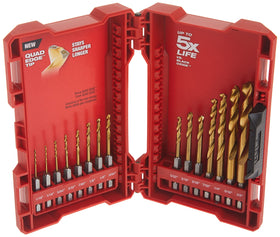 Milwaukee 48-89-4630 TiN Shockwave tip detail highlights the 135 degree split point