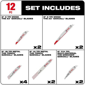 Milwaukee Sawzall Torch blades, 6-inch, ready for metal cutting tasks