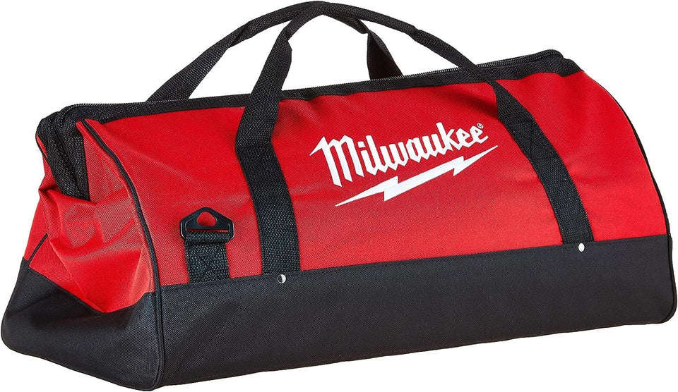 Milwaukee 902033036 canvas tool bag with reinforced bottom protects tools on rough job sites