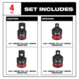 Compact Milwaukee adapter set neatly stored in a toolbox for on-site versatility