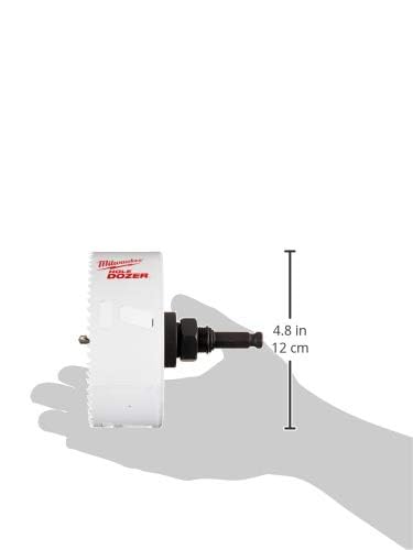 Milwaukee hole saw kit includes arbors and drill bits for easy setup.