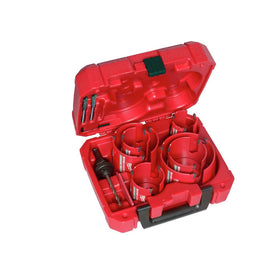 Milwaukee Big Hawg 10pc hole saw kit cover — durable carbide teeth for fast, clean cuts