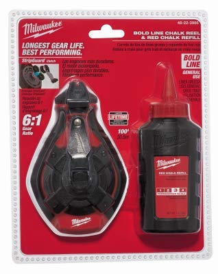 Milwaukee Bold Line Chalk Reel 2-Pack for fast, precise layout lines on jobsites.