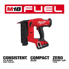 Milwaukee 18GA Brad Nailer dry-fire lockout prevents misfires during nail runs.