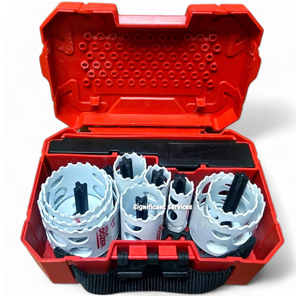Milwaukee Case keeps blades organized for safe transport and storage.