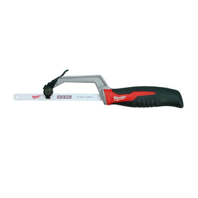 Milwaukee compact hack saw ready for tight-space cuts.