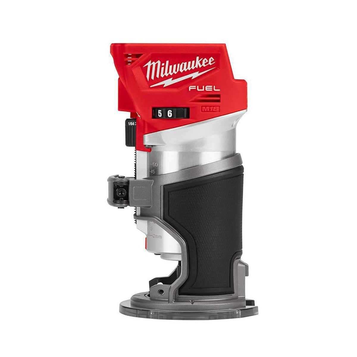 Milwaukee cordless compact router 18V ready for precise edge routing on site