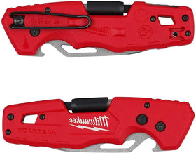 Milwaukee FASTBACK 5-in-1 with bit holder demonstrates versatile tool for on-site tasks