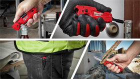 Milwaukee FASTBACK bottle opener integrated for quick refreshments