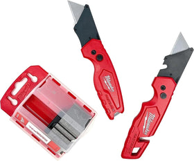 Milwaukee Fastback Flip Knife with ergonomic handle for precise cutting control.