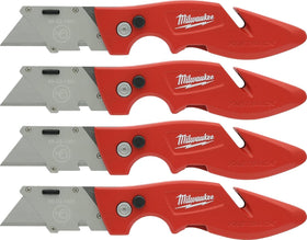 Milwaukee Fastback knife folded for compact carry and quick access.