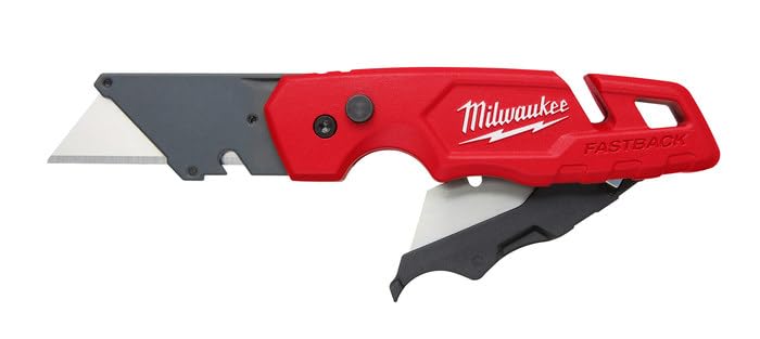Milwaukee Fastback knife with tool-free blade change for quick blade swaps on the job site