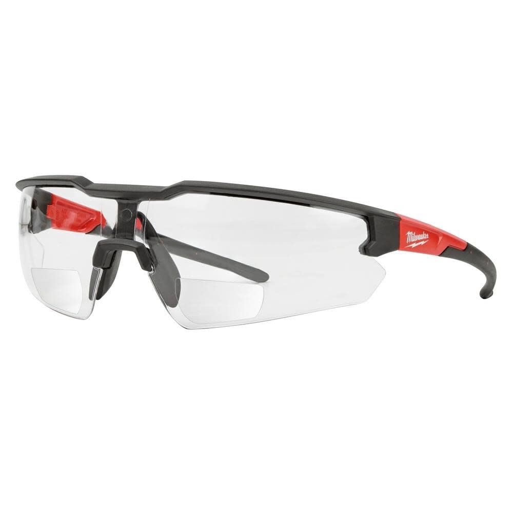 Milwaukee Glasses +2.00 MAG Anti-Scratch for clear magnified viewing during close-up tasks.