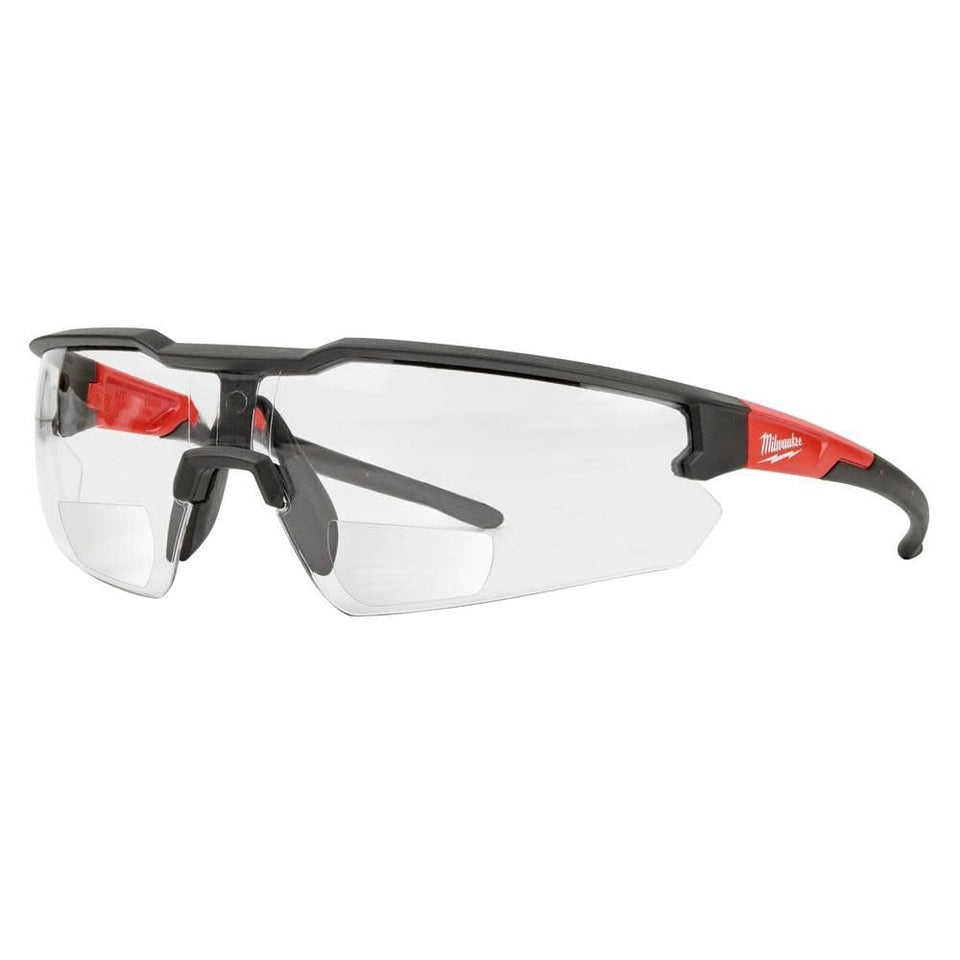 Milwaukee Glasses +2.00 MAG Anti-Scratch for clear magnified viewing during close-up tasks.