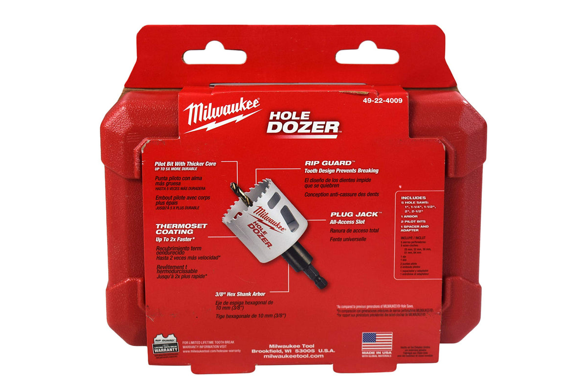 Milwaukee Hole Dozer 2-1-2-in blade covers versatile project needs