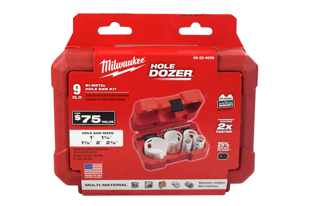 Milwaukee Hole Dozer 2-in blade is tough for thicker materials