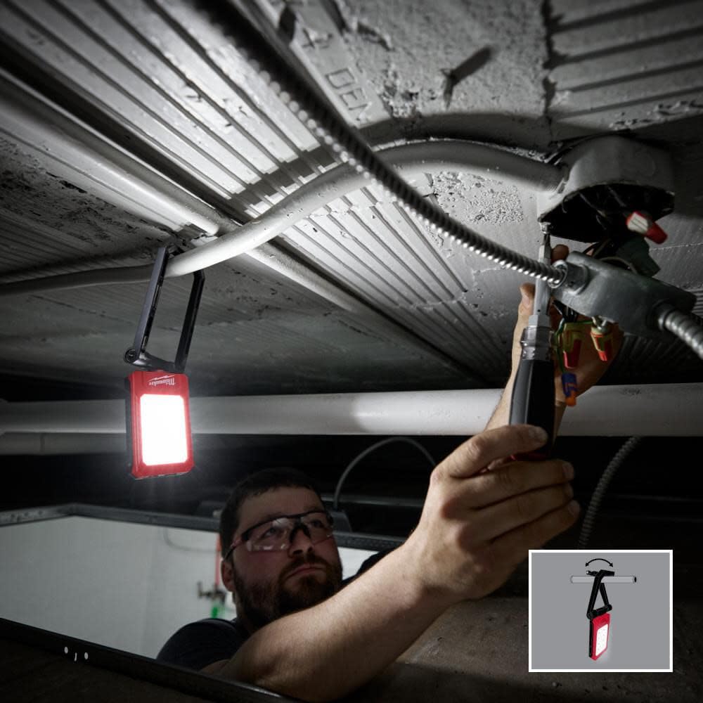 Milwaukee IP54-rated dust and water resistance keeps lighting reliable on site.