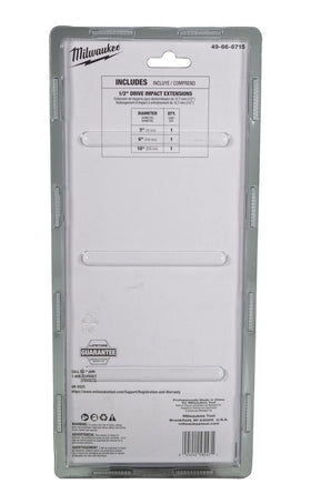 Milwaukee laser-etched markings help quick identification on busy jobs.
