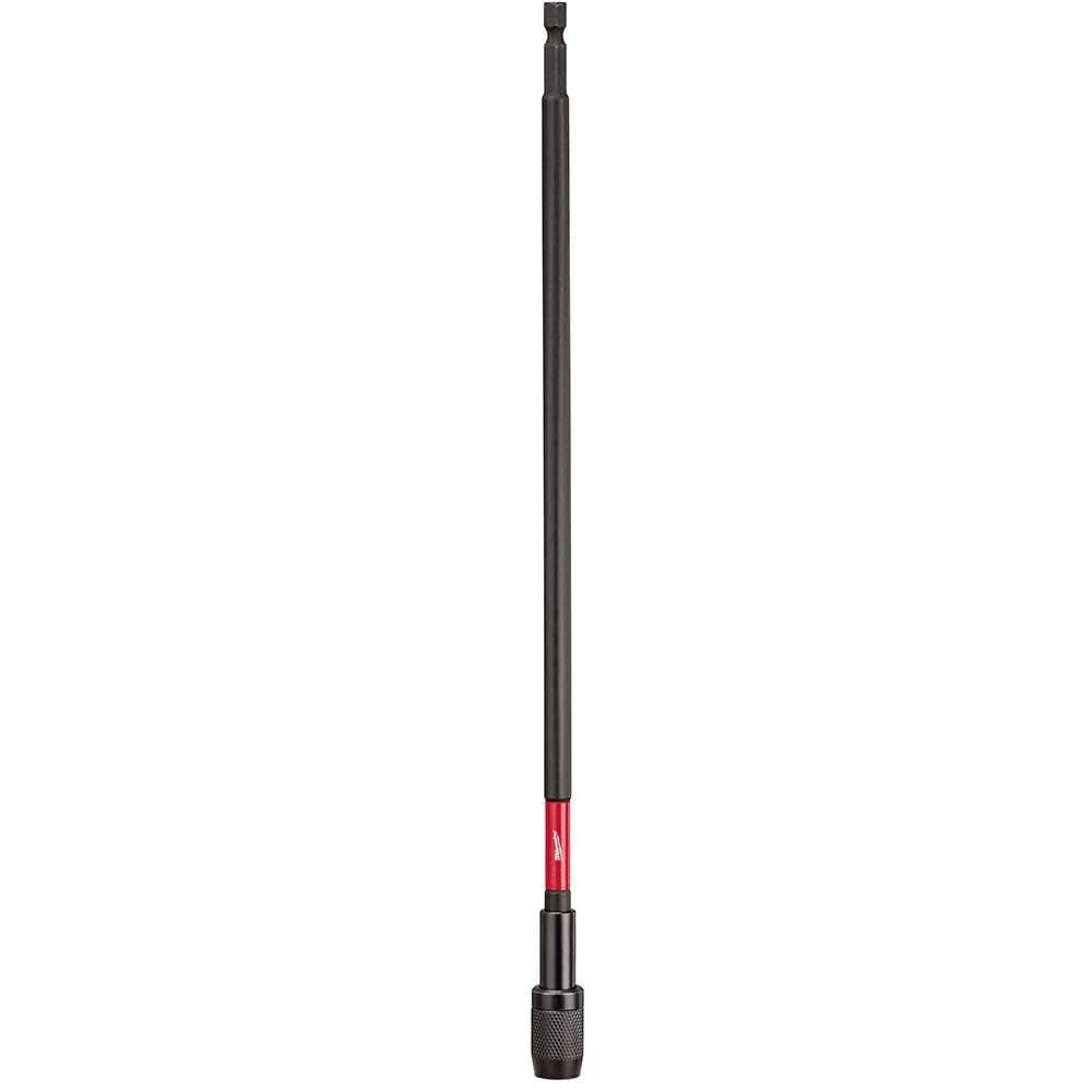 Milwaukee locking bit holder 12in with auto-lock for fast, secure bit changes.