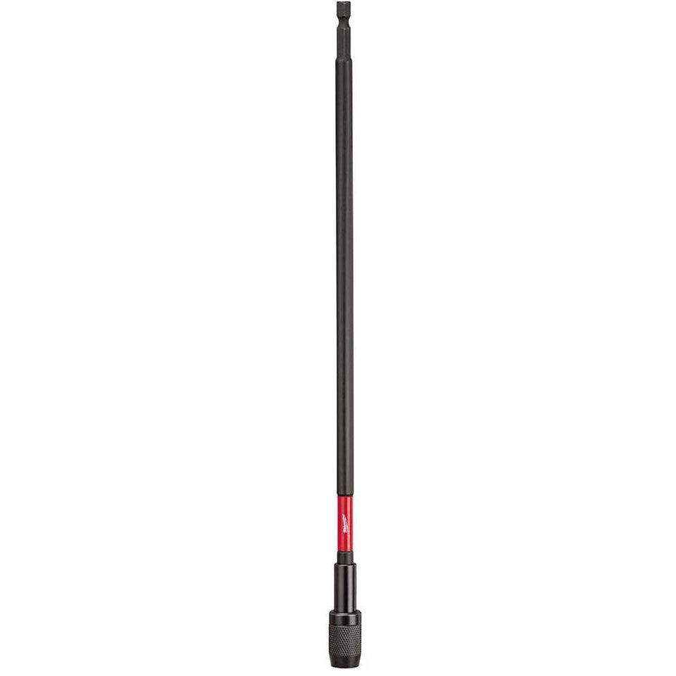 Milwaukee locking bit holder 12in with auto-lock for fast, secure bit changes.
