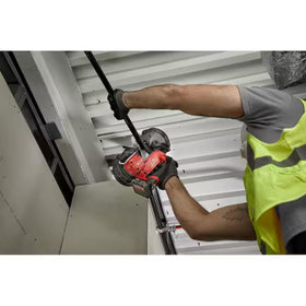 Milwaukee M12 FUEL 2.5 inch throat depth enables compact cuts.