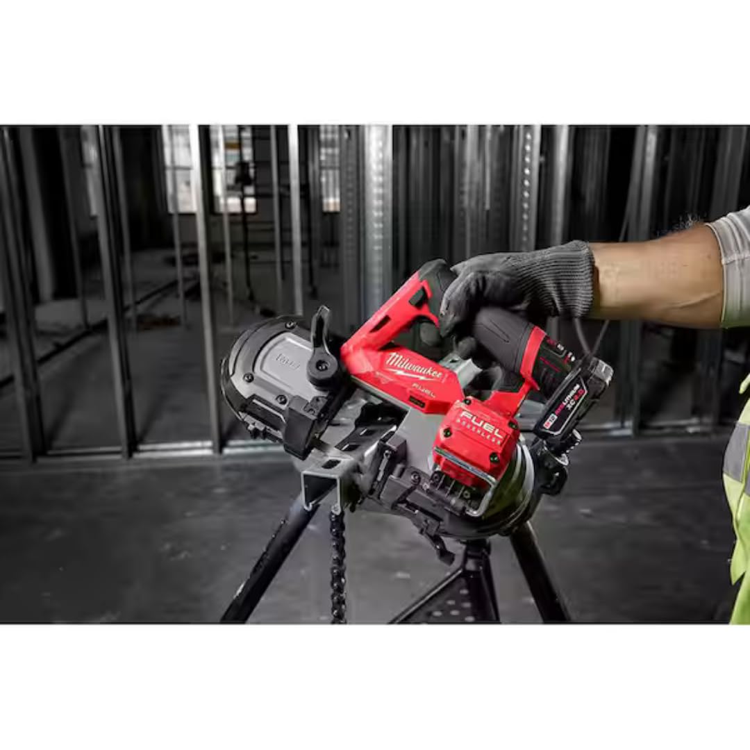 Milwaukee M12 FUEL 30.56 inch blade length for longer cuts.