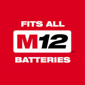 Milwaukee M12 FUEL battery compatibility for quick swaps with existing packs.