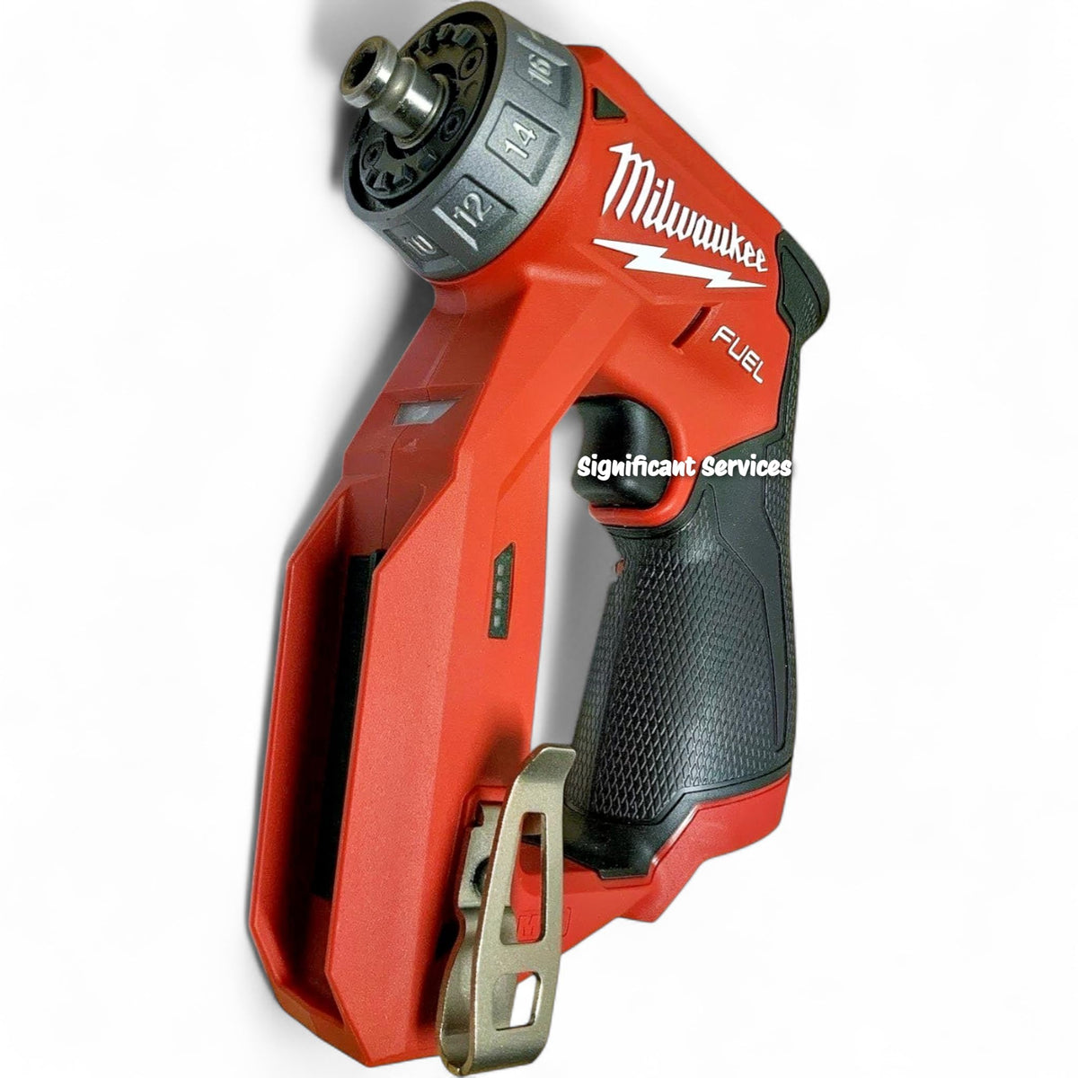 Milwaukee M12 FUEL compact profile enables tight-space access.