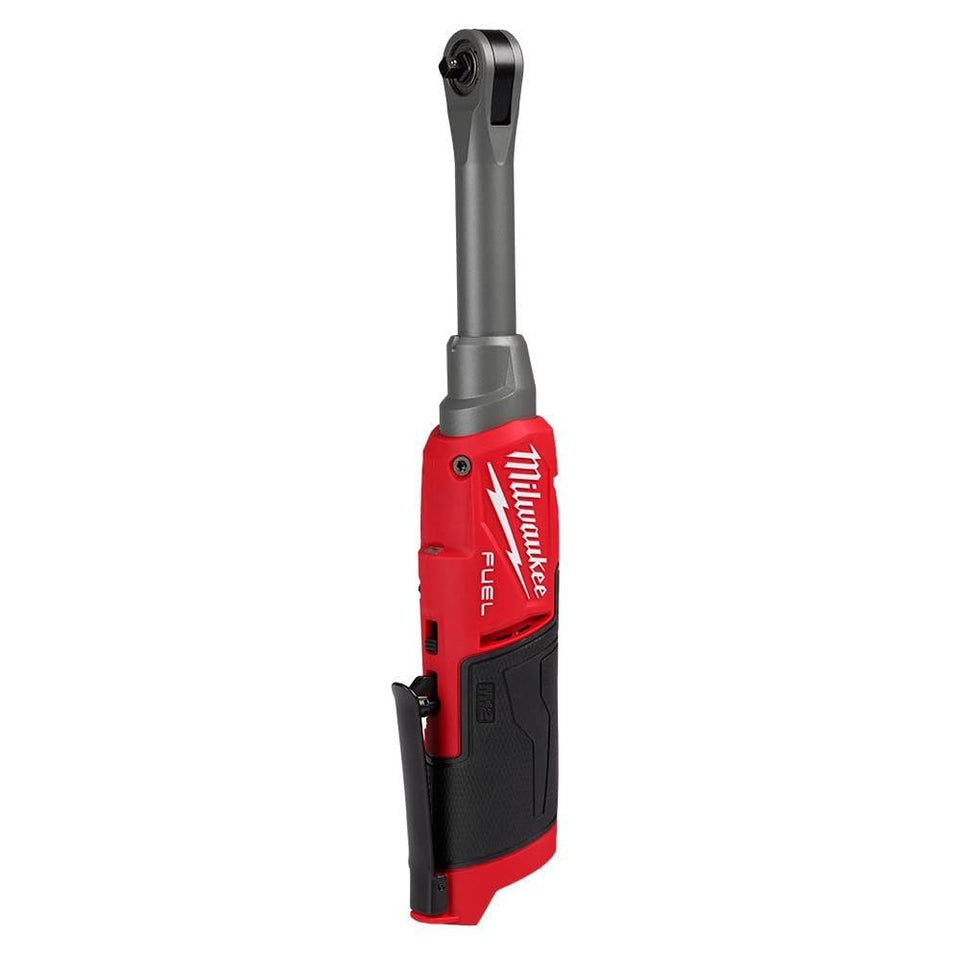 Milwaukee M12 Fuel extended reach ratchet enables tight-access fasteners