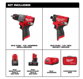 Milwaukee M12 FUEL hex impact driver with four‑mode drive control for versatile fastening.