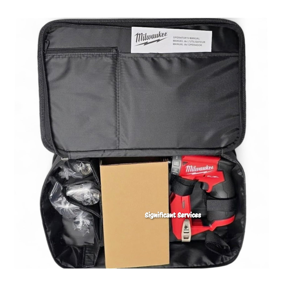 Milwaukee M12 FUEL inline grip improves tool control for precise work.