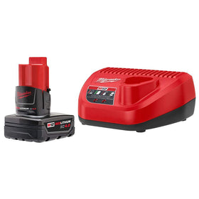 Milwaukee M12 REDLITHIUM XC4.0 battery pack delivers extended runtime for daily use.