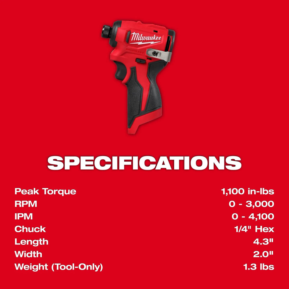 Milwaukee M12 Subcompact delivers 4100 IPM for efficient fastening.