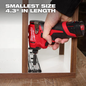 Milwaukee M12 Subcompact torque up to 1100 in-lbs for tough fasteners.