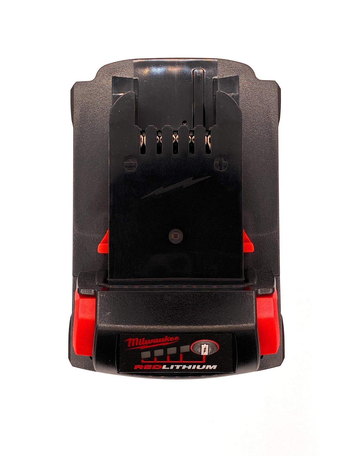 Milwaukee M18 1.5Ah battery with fuel gauge shows runtime awareness