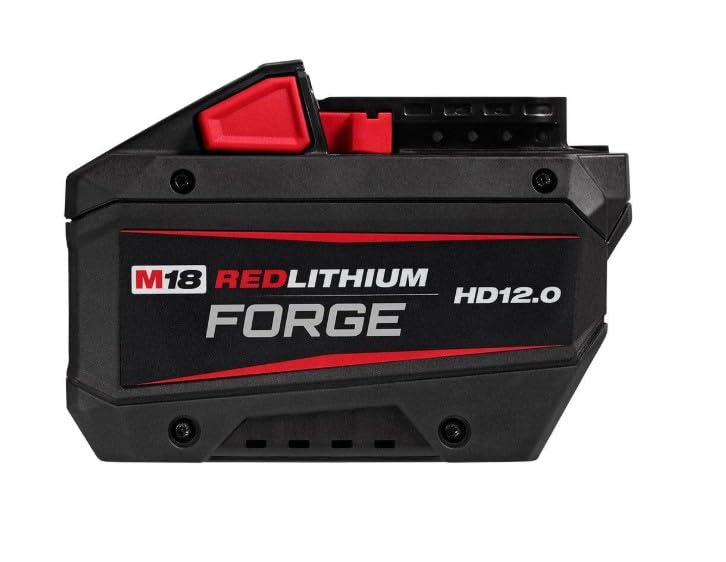 Milwaukee M18 Forge HD12.0 battery pack with fast charging and high-power performance for demanding tools.