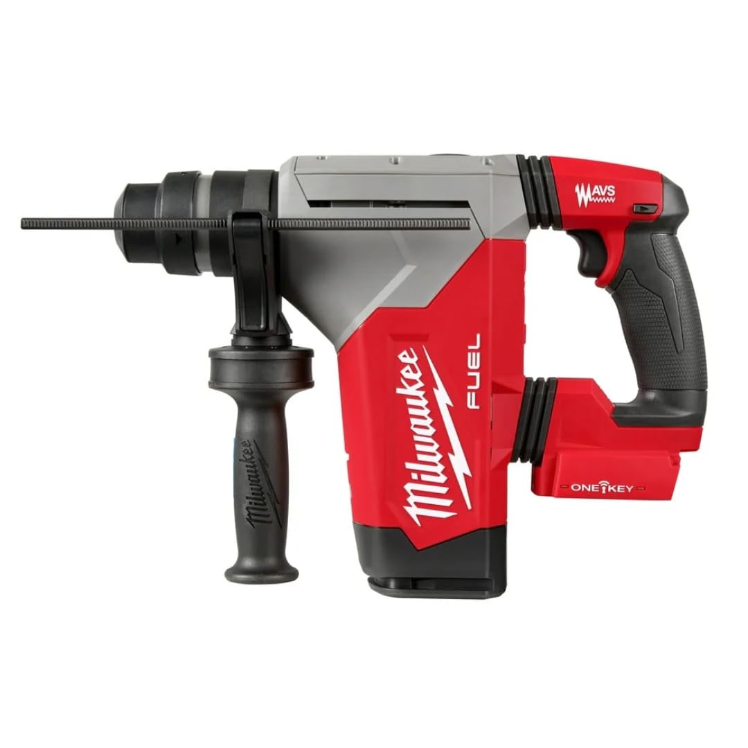 Milwaukee M18 FUEL 1-1/8 in SDS Plus rotary hammer with ONE-KEY for fast concrete drilling
