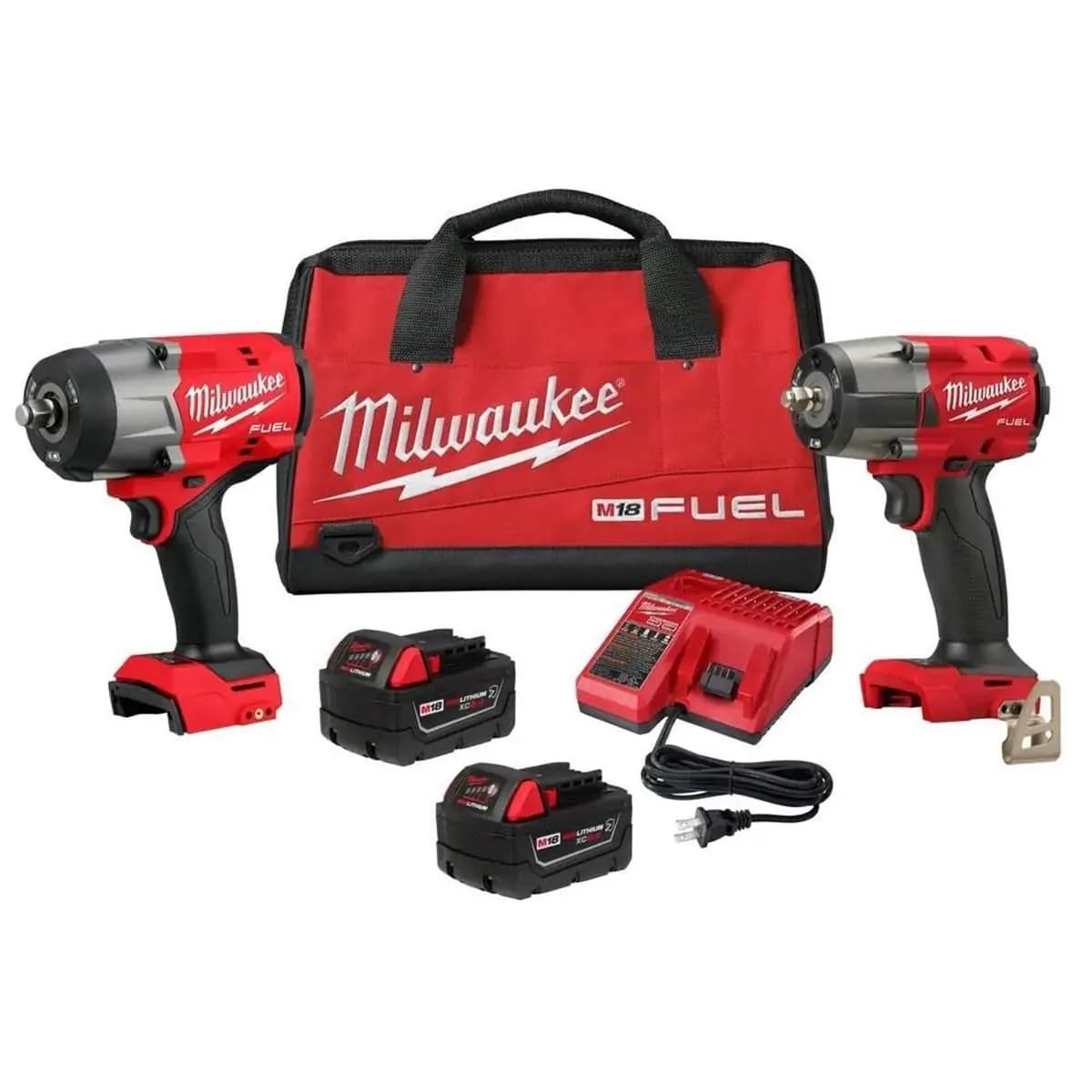 Milwaukee M18 FUEL 12-HTIW automotive wrench delivering high torque for heavy fasteners.