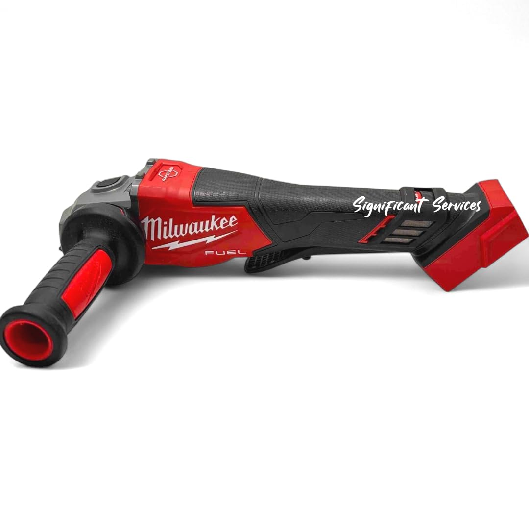 Milwaukee M18 FUEL grinder with 4-1/2 and 6 in wheels ready for versatile metal work