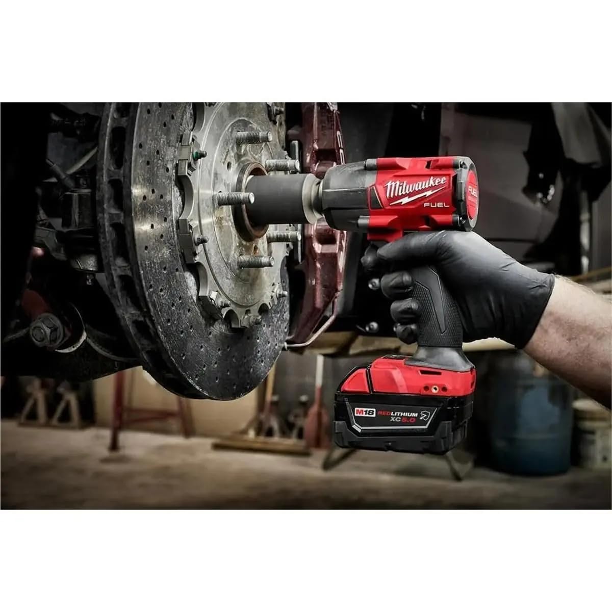Milwaukee M18 FUEL compact case keeps tools organized for automotive jobs.