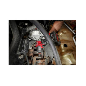 Milwaukee M18 FUEL friction ring mechanism close-up enabling quick socket swaps.