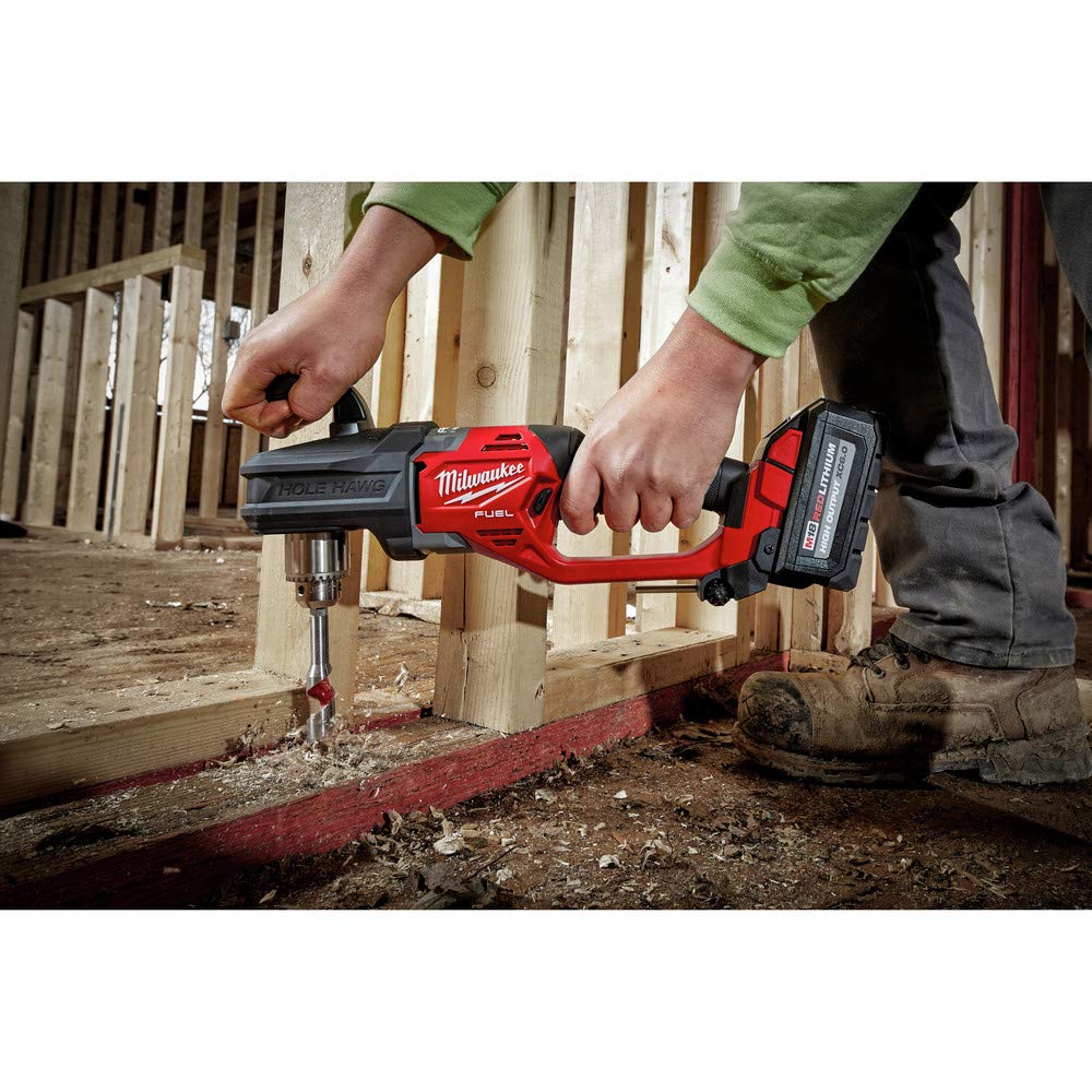 Milwaukee M18 FUEL Hole Hawg brushless motor improves efficiency and longevity.