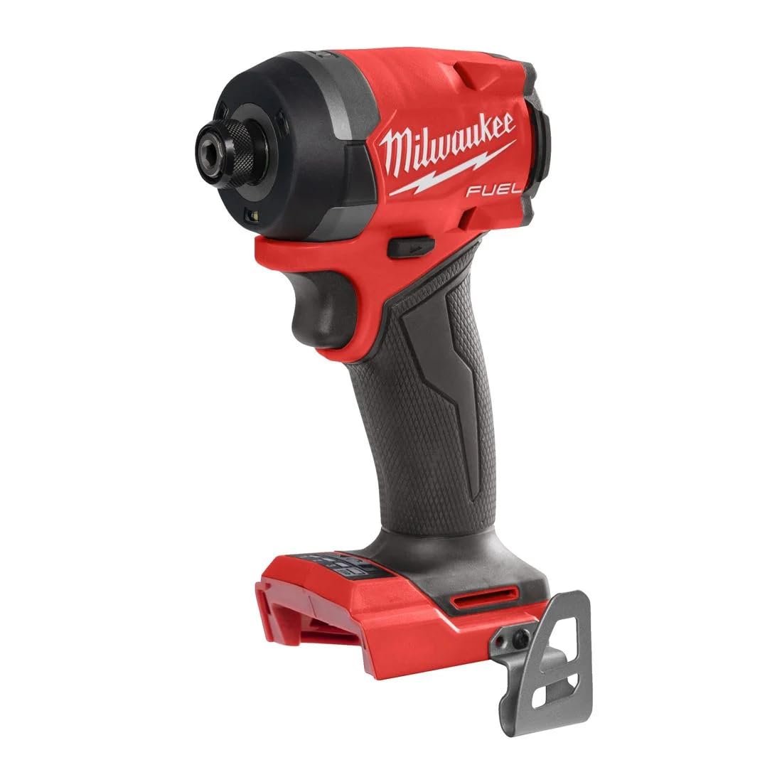 Milwaukee M18 Fuel quarter-inch hex impact driver for fast, precise fastening on the jobsite with bright visibility.