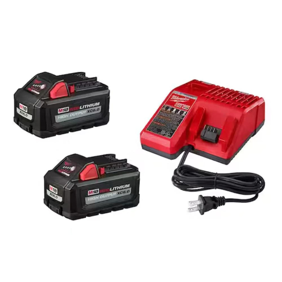 Milwaukee M18 High Output Battery 2-pack for longer runtime and cooler operation
