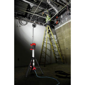 Milwaukee M18 Rocket dual power tower light shows battery-not-included configuration