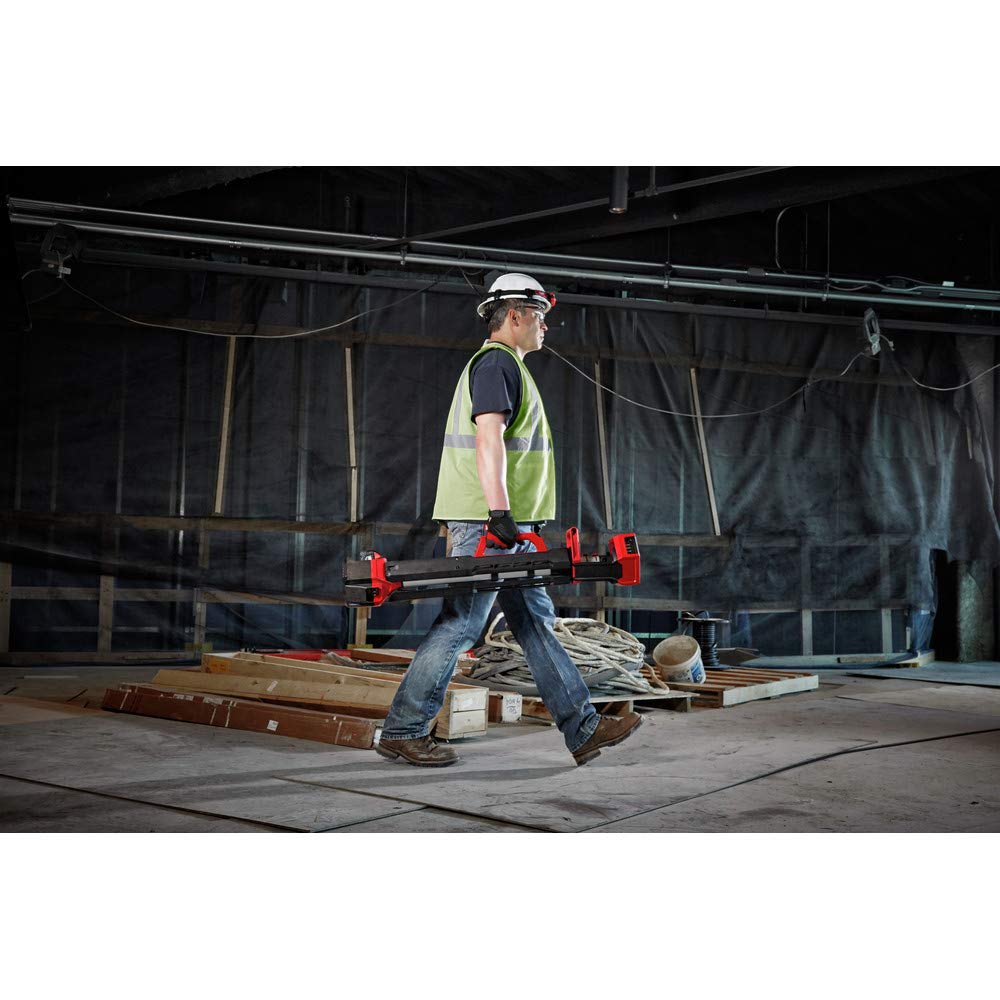 Milwaukee M18 Rocket dual power tower light easy to move between sites
